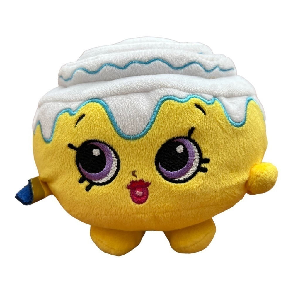 Shopkins Cindy Bon 5" Plush Yellow Stuffed Animal Toy Figure‎ Cinnamon Bun